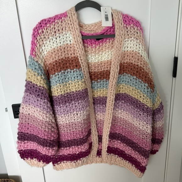 SAACHI Mayflower Stripe Crochet Cardigan - Picture 3 of 3